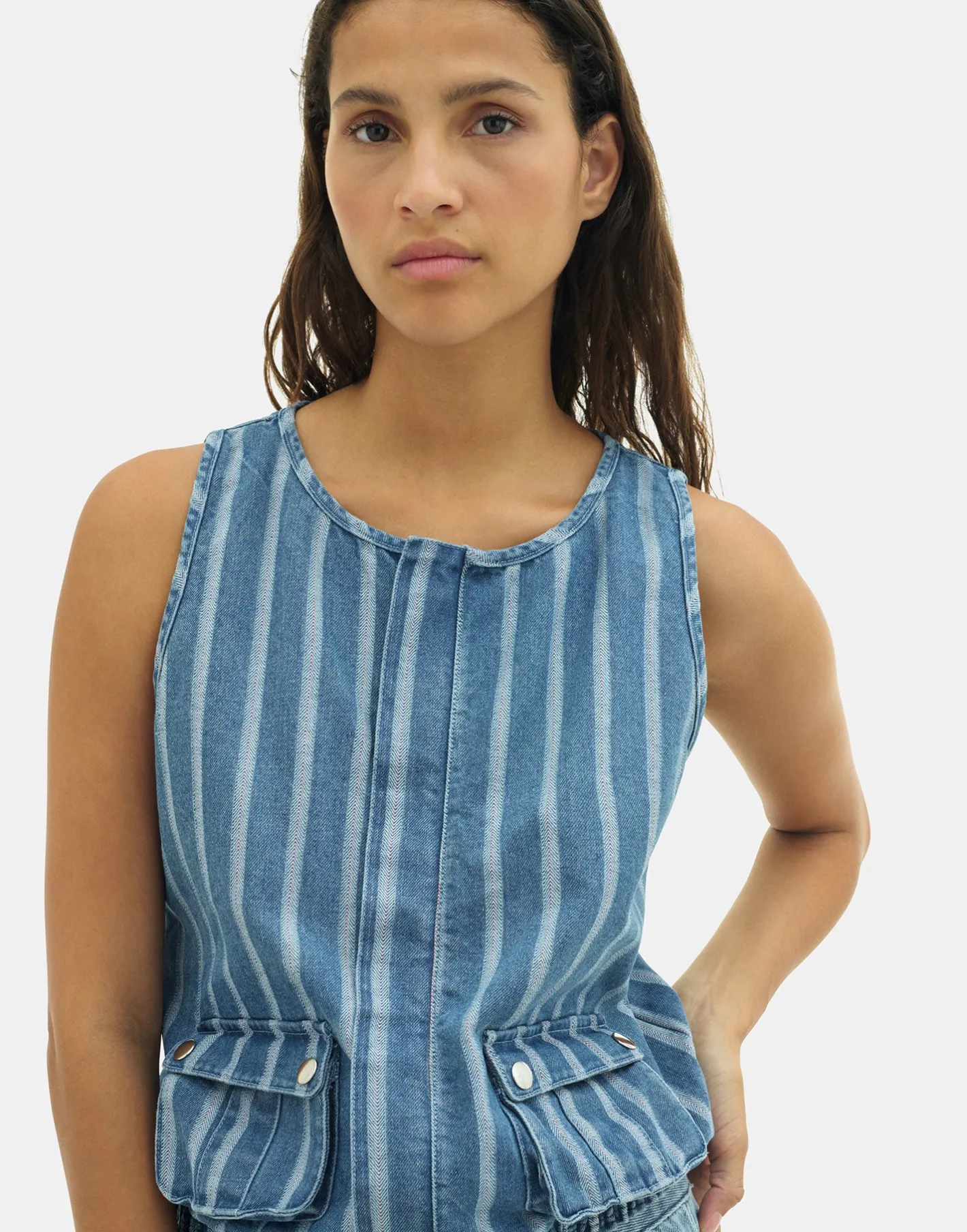 Natura Selection Camisetas Y Tops|Chalecos^Chaleco Denim Neve