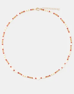 Natura Selection Bisutería^Collar Beads Corazones Nácar