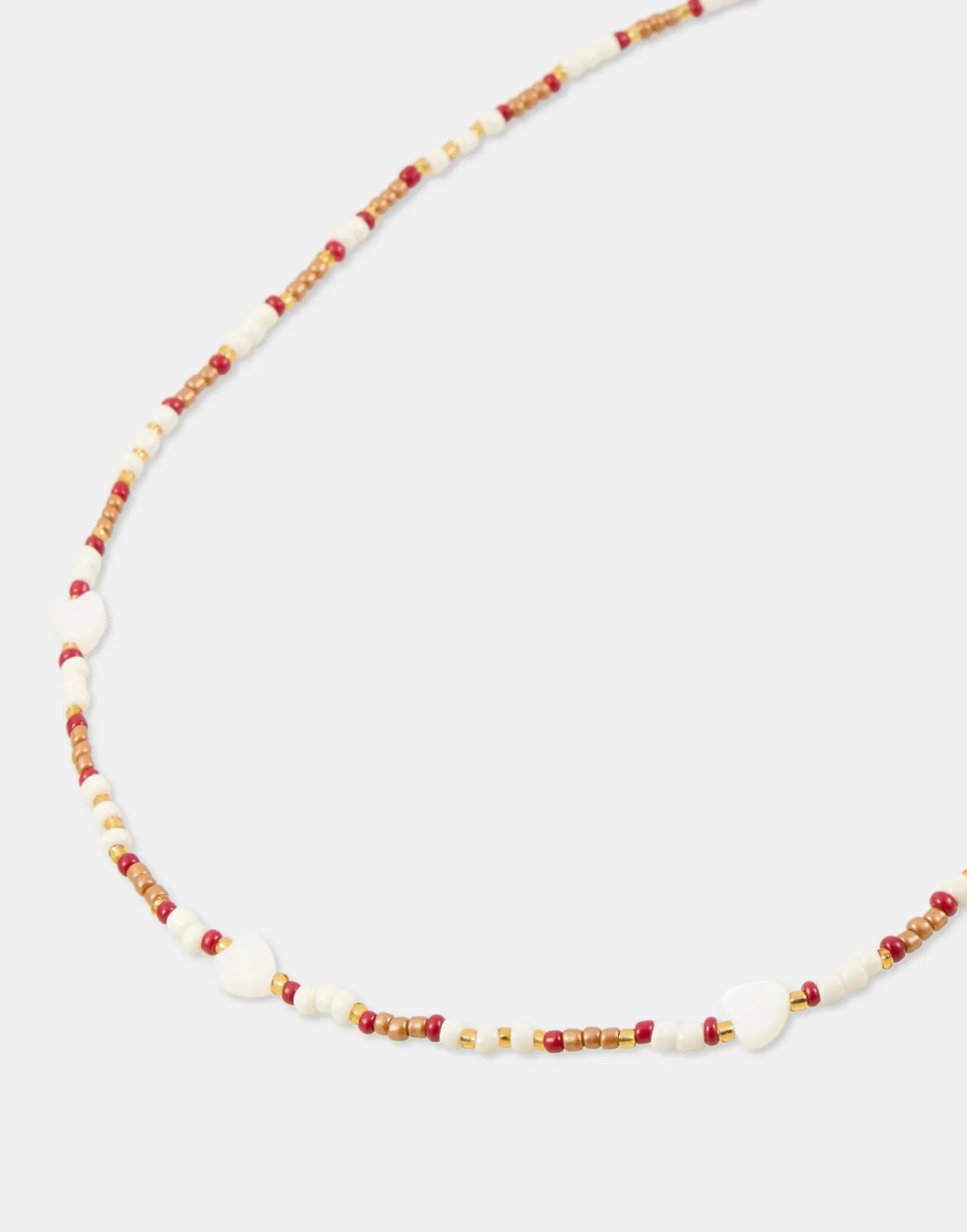 Natura Selection Bisutería^Collar Beads Corazones Nácar