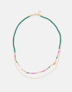 Natura Selection Bisutería^Collar Doble Cadena Beads