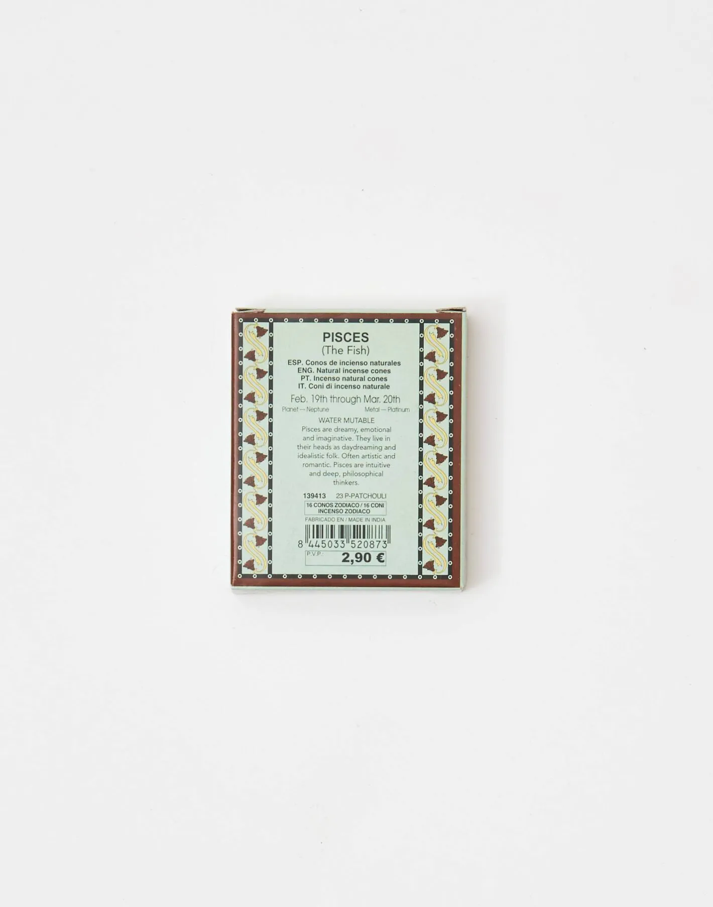 Natura Selection Aromas Y Difusores|Inciensos^Conos Zodiaco