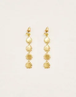 Natura Selection Bisutería^Pendientes Largos Sol