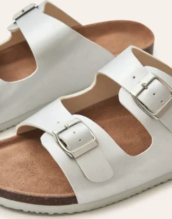 Natura Selection Calzado^Sandalia Doble Hebilla Ergonómica Metalizada